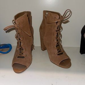 Tan booties